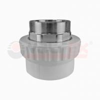 Муфта переходная с наружной резьбой 50x1 1/2" под ключ (12/4) (Valfex) СЕРАЯ
