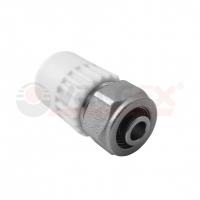 Комбинированная муфта для соединения PPR-PE-AL-PE труб 20x16 (150/30) (Valfex) СЕРАЯ "ВАЛФ-РУС"